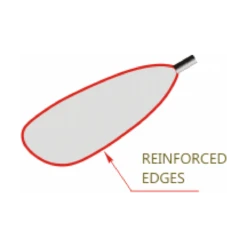 Braca Hurricane 20 Delbar Pagaj - Blad 660 Cm2 -VandGlæde Salgsbutik reinforced edge hurricane